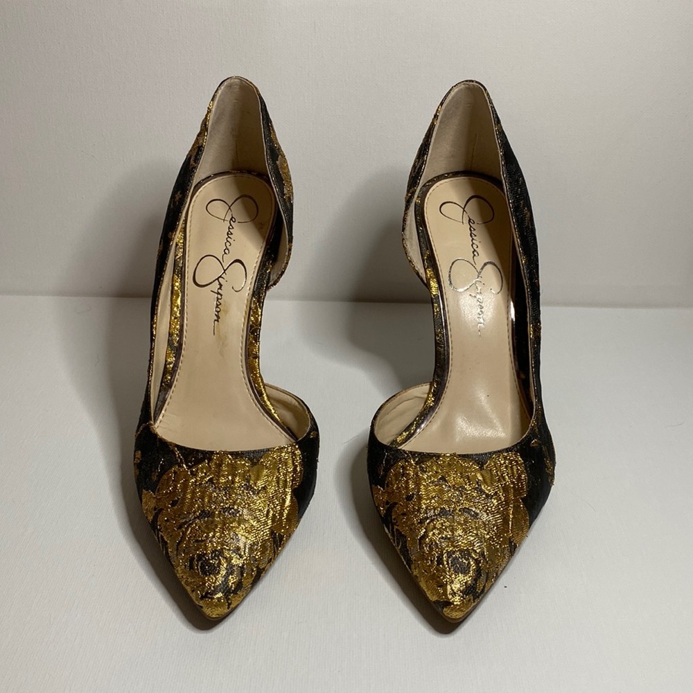 Gold Fancy Heels